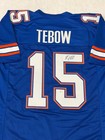 Tim Tebow Florida Gators Signed Football Jersey Coa