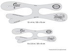 Artool  h  French Curve Airbrush Template Stencil Set two By Craig Fraser  New