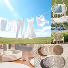 Braided White Cotton Rope  1 2 Inch X 100 Ft  Natural Soft Utility Rope