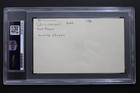 Frank Buncom  d 1969  Usc Chargers Signed 3x5 Index Card Certified Autograph Psa