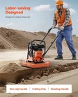 Gas-powered Plate Compactor  7 0 Hp  4450lbf Force  432 Sq In Plate