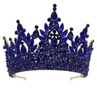 Rhinestone Crystal Princess Crown Tiara Headpiece Headband Multicolor One Size
