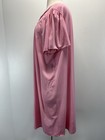 Vtg Miss Elaine Nylon Nightgown Women   s 3x Plus Pink Short Embroidered Read