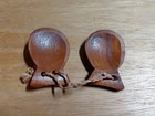 Vintage Hand Carved Wood Castanets