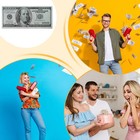 Fake Dollars Money Movie Prop Games Prank  1-100 Bills 100-500 Sheets Optional