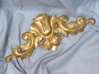 19th Antique French Louis Xv Gilded Wood Pediment Hardware Furniture Salvage 17 