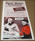 1944 Philip Morris Cigarettes Print Ad Advertisement Clipping Vintage 12 25x5 5