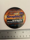 Vintage Creative Graphics Blaster Advertising Pin Back Button P7