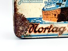 Vintage 1930s German Wwii  nortag Kurs  Litho Hinged Tobacco Tin Very Scarce 