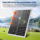 100w Watt Mono Solar Panel 12v Charging Off-grid Battery Power Rv Home Boat Camp