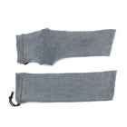 50pcs lot Grey Handgun Pistol Gun Sock Storage Sleeves Silicone Treated Pouches