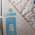 Vintage Carter s Diaper Stacker Holder Organizer White Polka Dot Bear Balloons