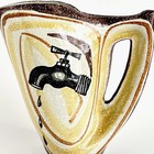 Vintage Ed Langbein  crying Pitcher  - 1960s Italian Pottery Faucet Signed