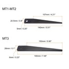 Harfington 2 Pcs Morse Taper Drift Key Carbon Steel Drill Chuck Sleeve For   