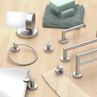 4645 Glam Single Robe Hook  Satin Nickel   Wall Mounted 2  Robe And Towel Hoo   