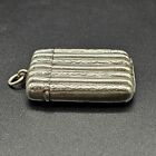 Antique Victorian Silver Plated On Brass Vesta Case match Safe England c1900