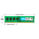 Crucial Kit Ddr3l 1600mhz 16gb  2x 8gb  2rx8 Pc3l-12800 Desktop Dimm Memory Ram