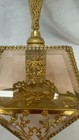 Vintage Goldtone Glass Perfume Bottle