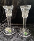 Waterford Crystal Mallory Candlestick Holders 6    Pair New Made In Ireland