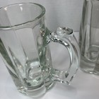 Vintage Heavy Duty 6 Inch Libbey Glass Beer Mug Cup Set Of 2 