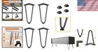 8  Hairpin Legs For Furniture - Solid Steel  4 Pack