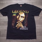 Vintage Bob Marley Jamaica Shirt Xl Hot Eagle Double Sided