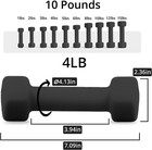 Weights Dumbbells 10 Colors Options Compatible With Set Of 2 Neoprene Dumbbells 