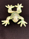 Ganz Rainforest Animal Bean Bag Frog 2-tone Green 5 1 2  Long