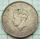 India British King George Vi 1941 One Rupee  0 500 Silver Bombay Mint