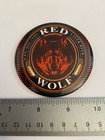 Red Wolf Lager Beer Pin Back Button P197