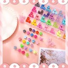 112 Pcs Baby Hair Clips - 28 Color Mini Flower And Butterfly Clips For Girls    