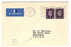 Gb Hong Kong Air Mail Mixed Franking Cover 1938 Sutton Coldfield  samwells ka827