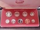 Malta 1977 Decimal Proof 9 Coin Set 50 Cents To 2 Mils Sealed Coa Cased