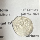 Anatolian 1366-1380 Islamic Silver Dirham    mongol Rule    Medieval Coin M1408