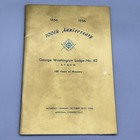 100th Anniversary Ephemera Letter Booklet George Washington Lodge 82 Ansonia Ct