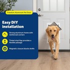 Petsafe Freedom Pet Door Aluminum Frame Large Dog Up To 100 Lbs Durable Frame