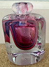 Fifth Avenue Sommerso Crystal Glass Perfume Bottle   5      With Stopper - Ds31