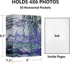 Photo Album 4x6 With 50 Pockets  Small Picture Album With Premium Leather