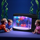 Artificial Mini Aquarium A Sensory Multi Colored Led Swimming Fish Tank With    