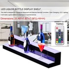 Up Back Bar Liquor Display Stand 31 Inch 7 Color Led Glowing Light With Remote
