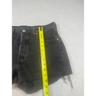 Levis 501 Original High Rise Denim Shorts Washed Black Cutoff Button Fly 30