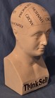Vintage 11  Phrenology Bust   Head Statue  Chalkware       Scientific Psychology