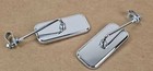 2 Chrome Rectangle Bicycle Mirror Lowrider Chopper Cruiser Vintage Schwinn Bike 