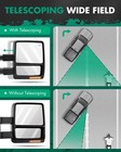 Tow Mirrors For 2007-2014 F-150 Power Heated Turn Signal Manual Fold Telescoping