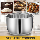 304 Stainless Steel Rice Cooker Inner Bowl For Tiger Jbv-a10u 5 5cups 