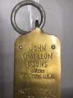 Antique John Chatillon Spring Balance Brass Face Hanging Scale   25 Pounds Usa
