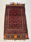 Antique Cushion Cover Pillow 2x4 Afghan Hand Knotted Tribal Balouch Balisht Rug