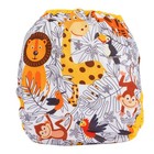 Osocozy One Size Cloth Diaper Covers - Adjustable Snap Fit And Double Leg Gus   