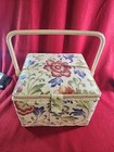 Sewing Basket Full Of Zippered Make-up Bags All New  See Pics
