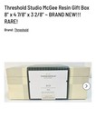 Threshold Studio Mcgee Resin Gift Box 8    X 4 7 8    X 3 2 8      Brand New     Rare 